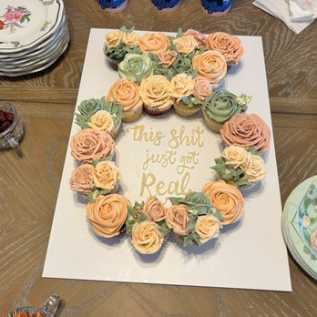 Bundle of Cupcakes - Bridal shower ring shaped cupcake cake - Cupcakes Near Me - Sacramento, California