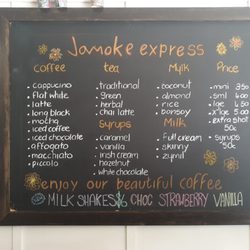 Jamoke Espresso Bar - Menu