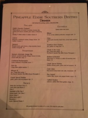 Menu photo 7 Pineapple Eddie Southern Bistro Erie, PA