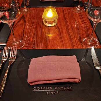 Gordon Ramsay Steak - Place setting - Steakhouses Near Me - Las Vegas, Nevada