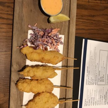 Paddlefish - Lobster corn dogs - Seafood Near Me - Orlando, Florida Paddlefish - Lobster corn dogs - Seafood Near Me - Orlando, Florida