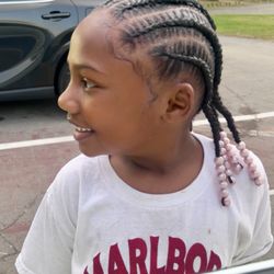 Straight Back cornrows ‍