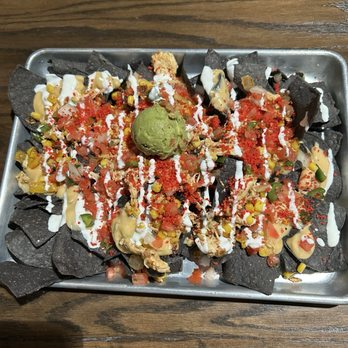Bosque Brewing Co - Heights Public House - CHICKEN ELOTE NACHOS - Breweries Near Me - Albuquerque, New Mexico Bosque Brewing Co - Heights Public House - CHICKEN ELOTE NACHOS - Breweries Near Me - Albuquerque, New Mexico