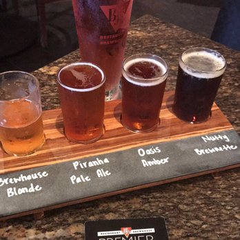 BJ's Restaurant & Brewhouse - Don't forget to try a flight of craft beers of your choice!!! Excellent presentation!!! - New American Near Me - Shenandoah, Texas BJ's Restaurant & Brewhouse - Don't forget to try a flight of craft beers of your choice!!! Excellent presentation!!! - New American Near Me - Shenandoah, Texas