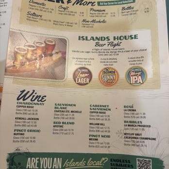 Islands Restaurant - Menu - Burgers Near Me - Monterey, California