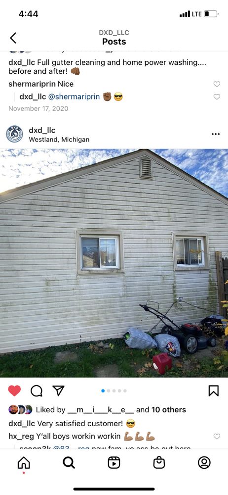 Slide of DXD Draining & Power Washing