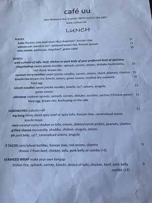 Menu photo 8 Café uu Everett, WA