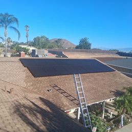 The after picture, once the panels were cleaned The after picture, once the panels were cleaned