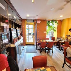 Caphe Banh Mi - The front door and window.