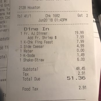 Fudpucker's - 1 Adult one child for lunch. Would have loved a lunch priced option for !:30 in the afternoon. - Seafood Near Me - Destin, Florida