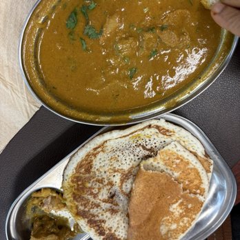 RajaRani Bakery and Restaurant - Set Dosa with Chicken Kurma - Bakeries Near Me - Sunnyvale, California