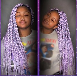 E-Exclusive Hair - Lavender Colored #highlighttwists