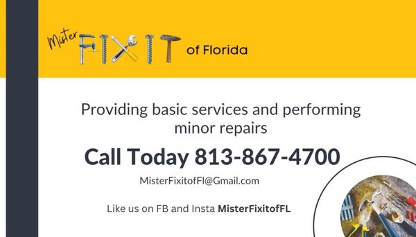 MISTER FIXIT OF FLORIDA - Updated May 2026 - Tampa Bay, Florida ...