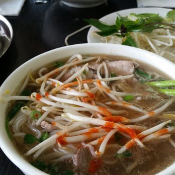 Pho Pasteur Restaurant - Small number 13 in the front and medium number 13 in the back. Love me some Sriracha! - Vietnamese Near Me - Union City, California