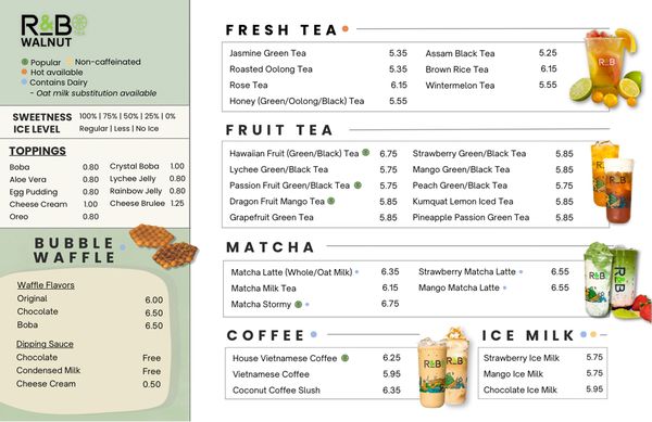 Menu photo 3 R&B Tea - Walnut Walnut, CA Menu photo 3 R&B Tea - Walnut Walnut, CA