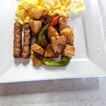 Wake Up Café - Country potatoes, sausage scrambled eggs - Breakfast & Brunch Near Me - Bakersfield, California
