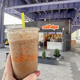 A Diet Dirty Dirty (Diet Dr Pepper, coconut, lime, and half & half)