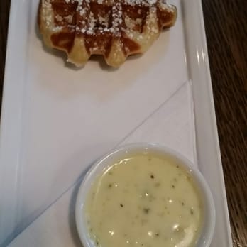 Medina Cafe - Waffle with white chocolate, pistacio and rose water - Breakfast & Brunch Near Me - Vancouver, British Columbia Medina Cafe - Waffle with white chocolate, pistacio and rose water - Breakfast & Brunch Near Me - Vancouver, British Columbia