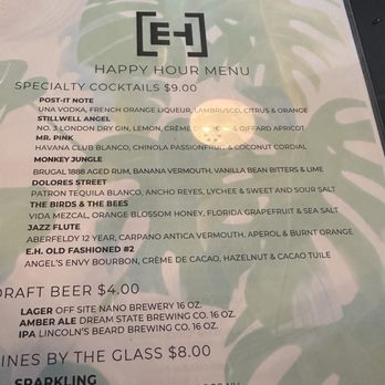 Eating House - Happy hour drink menu - Beer, Wine & Spirits Near Me - Miami, Florida Eating House - Happy hour drink menu - Beer, Wine & Spirits Near Me - Miami, Florida