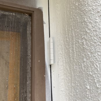 Priority Painting - Painted over hinges and wood french doors without protecting them (were then going to paint wood trim over that until I stopped them). - Painters Near Me Priority Painting - Painted over hinges and wood french doors without protecting them (were then going to paint wood trim over that until I stopped them). - Painters Near Me