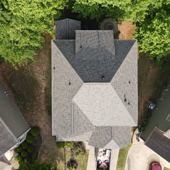 Relief Roofing and Exteriors - Owens Corning Architectural full system roof replacement arial view Canton, GA - Gutter Services Near Me - Atlanta, Georgia Relief Roofing and Exteriors - Owens Corning Architectural full system roof replacement arial view Canton, GA - Gutter Services Near Me - Atlanta, Georgia
