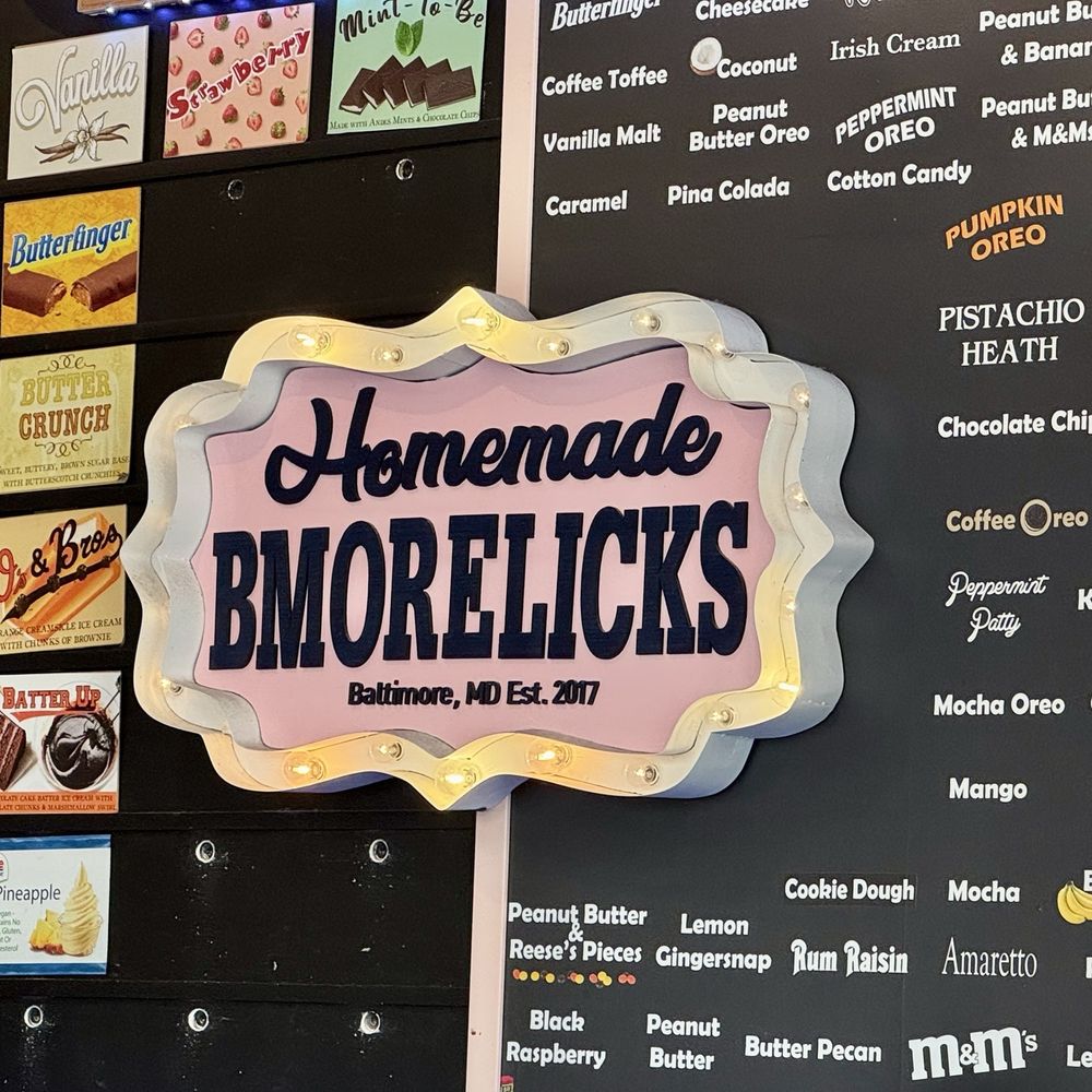 Bmore Licks - Menu - Ice Cream & Frozen Yogurt Near Me - Baltimore, Maryland Bmore Licks - Menu - Ice Cream & Frozen Yogurt Near Me - Baltimore, Maryland