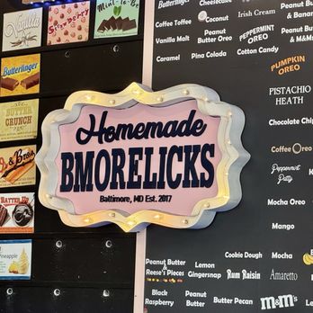 Bmore Licks - Menu - Ice Cream & Frozen Yogurt Near Me - Baltimore, Maryland