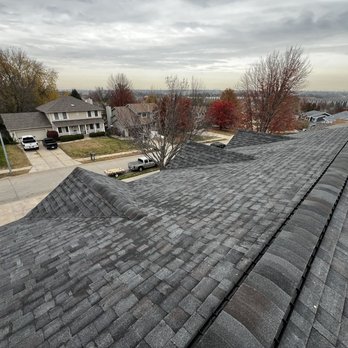 NobleCraft Roofing - Completed Roof Class 4 IR Shingle Malarkey Vista - Black Oak. It was a little wet this day! - Roofing Near Me - Bellevue, Nebraska NobleCraft Roofing - Completed Roof Class 4 IR Shingle Malarkey Vista - Black Oak. It was a little wet this day! - Roofing Near Me - Bellevue, Nebraska