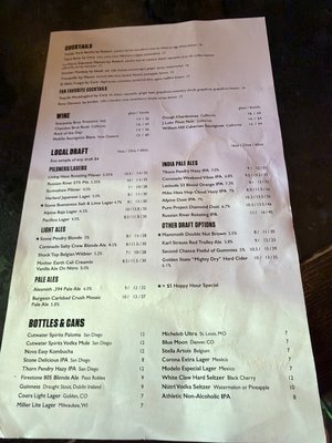 Menu photo 1 Nason's Beer Hall San Diego, CA