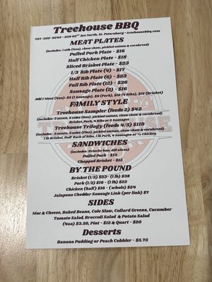 Menu photo 2 Treehouse BBQ Saint Petersburg, FL Menu photo 2 Treehouse BBQ Saint Petersburg, FL