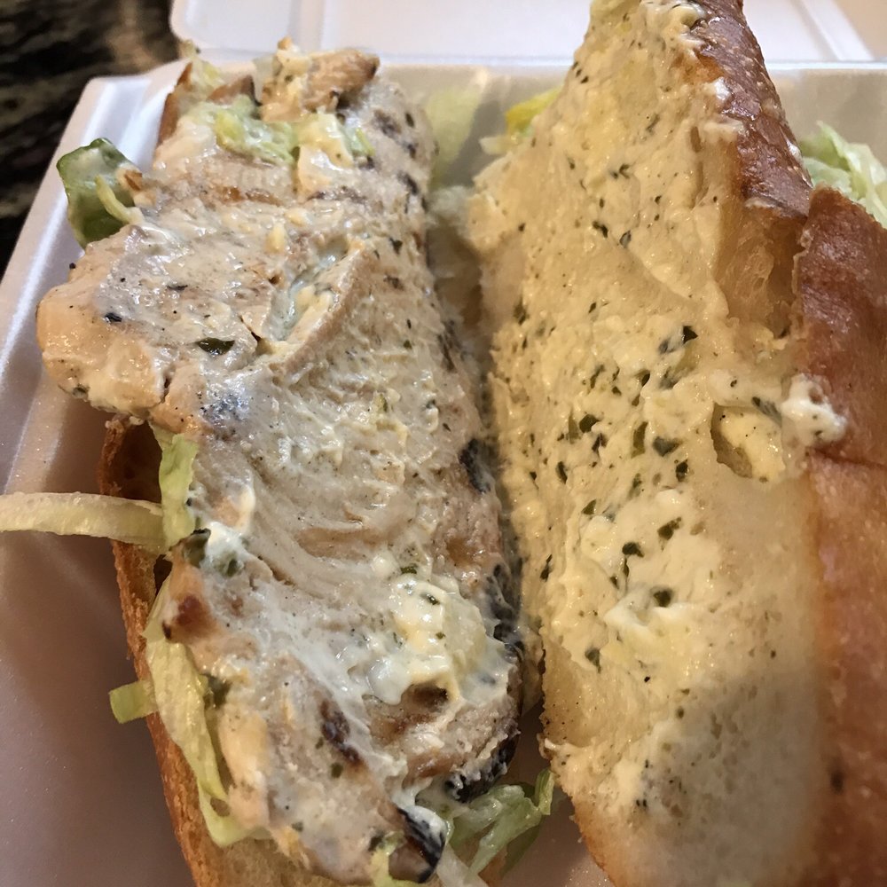 Mezza Luna - Chicken pesto (?) sub - Pizza Near Me - Manalapan, New Jersey Mezza Luna - Chicken pesto (?) sub - Pizza Near Me - Manalapan, New Jersey
