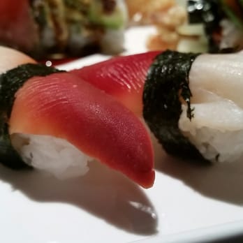 Hokkai Sushi - Red clam nigiri - Sushi Bars Near Me - Glen Ellyn, Illinois Hokkai Sushi - Red clam nigiri - Sushi Bars Near Me - Glen Ellyn, Illinois