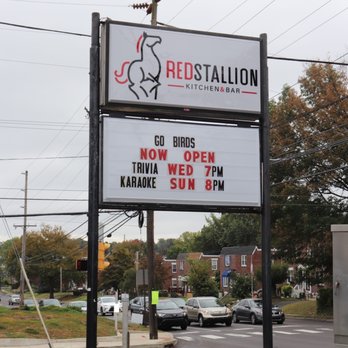 Red Stallion - a sign for the restaurant - Breakfast & Brunch Near Me - Warminster, Pennsylvania