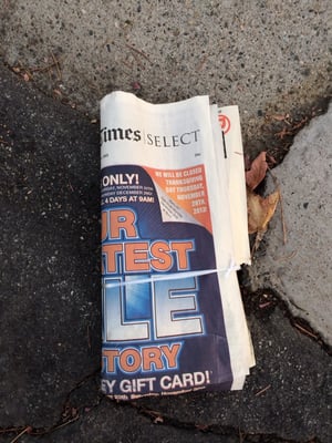 Photo of Los Angeles Times - Los Angeles, CA, US. Continued delivery even after opting out