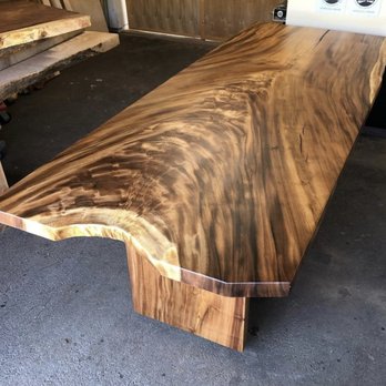 Island Reclaimed Wood - 9ft monkeypod dining table - Furniture Stores Near Me - Seattle, Washington