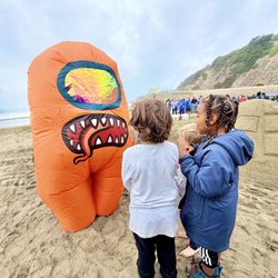 Ocean Beach - 2025 Sandcastle Competition : theme was "Level Up"
