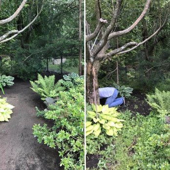 Smart Landscaping - two images of a garden - Landscaping Near Me - Framingham, Massachusetts