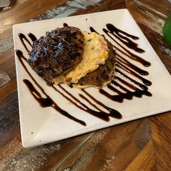 Barn 34 - Special fried green tomatoes with blasamic glaze, bacon jam, and pimento cheese - Bars Near Me - Ocean City, Maryland Barn 34 - Special fried green tomatoes with blasamic glaze, bacon jam, and pimento cheese - Bars Near Me - Ocean City, Maryland