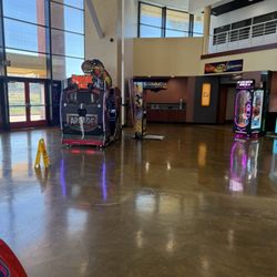 Maya Cinemas - Nice clean lobby with some games for the kiddos