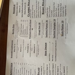 Menu Menu