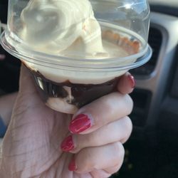 Woody's Drive-In - A very small melting Hot Fudge Sundae!
