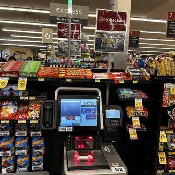 Vons - Self checkout - Grocery Near Me - Orange, California