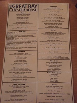 Menu photo 4 The Great Bay Oyster House Greer, SC Menu photo 4 The Great Bay Oyster House Greer, SC