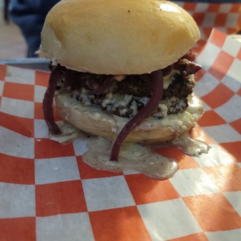 JAG Beer Burger Bowery - Creamy Bleu Burger - Burgers Near Me - Fairmont, West Virginia