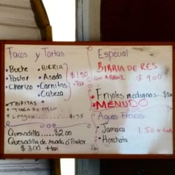 Taqueria Pancho Villa - Today's menu