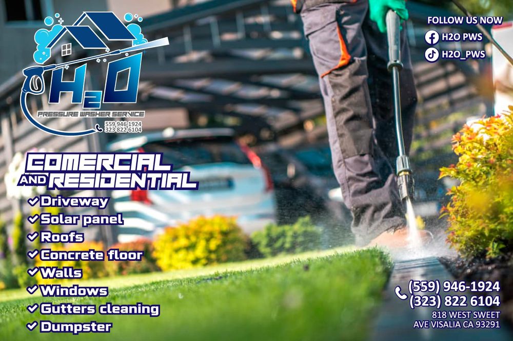 Slide of H20 Pressure Washer Service