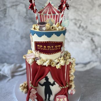 Moochie Pops and Cakes - Greatest Showman Cake - Desserts Near Me Moochie Pops and Cakes - Greatest Showman Cake - Desserts Near Me