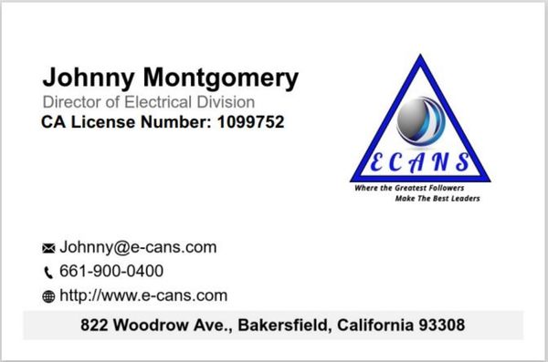ECANS Electrical Contractors Logo