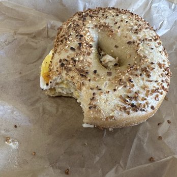 Einstein Bros. Bagels - Everything bagel with egg and cheese - Bagels Near Me - Springfield, Virginia