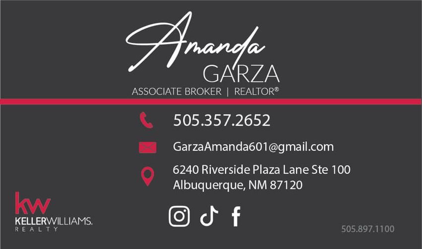 AMANDA GARZA KELLER WILLIAMS REALTY Updated August 2024 Contact